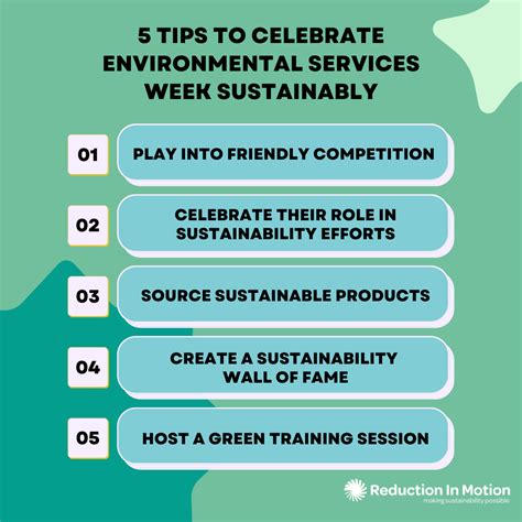 Environmental Services Week 2024 - Reduction In Motion