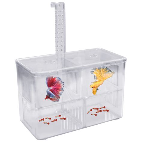 Tank Isolation Box La La Pet Floating Fish Breeding Box - Aquarium Divider With Adjustable Float ...