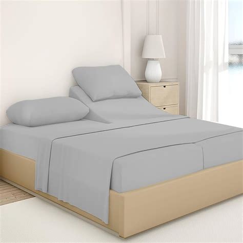 Amazon.com: Luxury Split California King Sheets Sets - 5 Pcs Split Cal ...