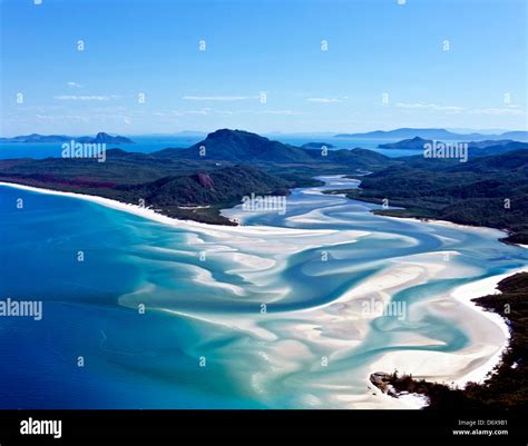 Australia queensland whitehaven beach whitsunday hi-res stock ...