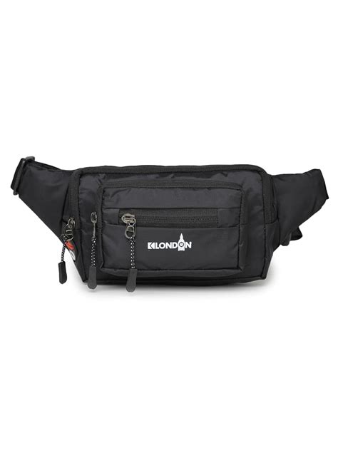 K London Stylish Polyester Black Colored Ethnic Design Waist Pack Waist ...