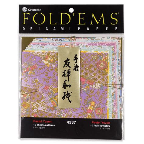 Yasutomo Yuzen Origami Papers - 5-7/8" x 5-7/8", Pastel, 10 Sheets ...