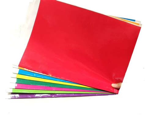 Teeshubh Self Wrapping A4 Color Notebook/book covers [Pack of 10] Book ...