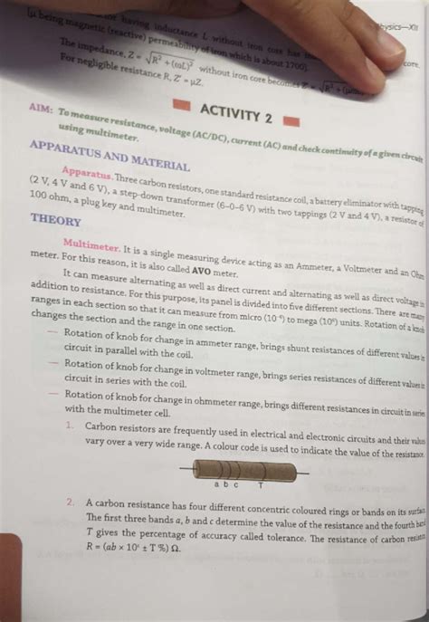Physics Practical Activities: Multimeter and Circuit Analysis - Studocu