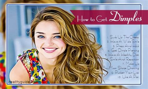 Image result for How to Make Dimples