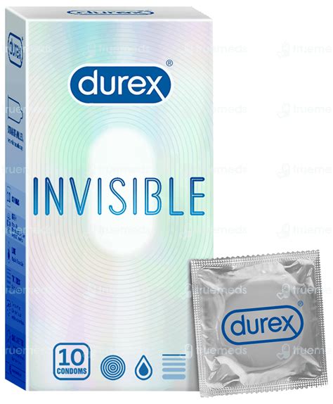 Durex Invisible Condom Pack Of 10 - Uses, Side Effects, Dosage, Price ...