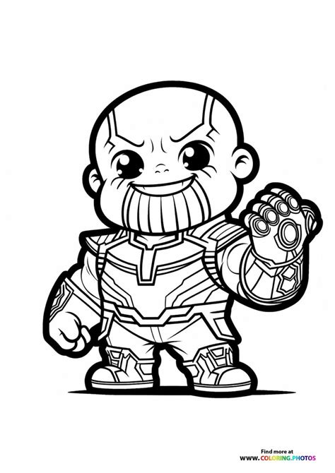 Thanos Coloring Page Squid