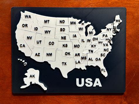 Printable US Map Puzzle 的图像结果