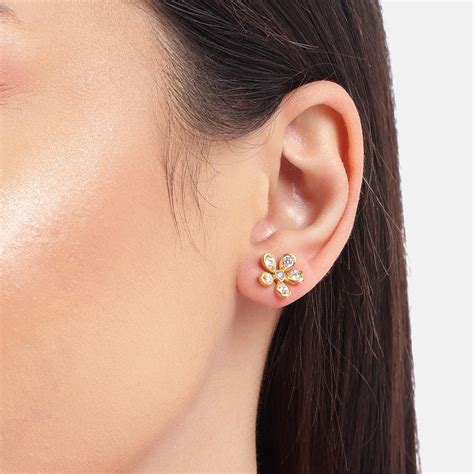 Silver zircon Studs – Unniyarcha
