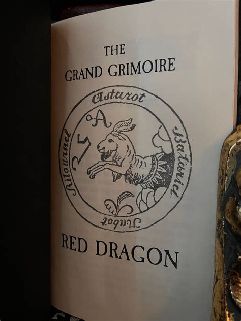 The Grand Grimoire, Red Dragon Occult Facsimile, Black Magic, Enochian ...