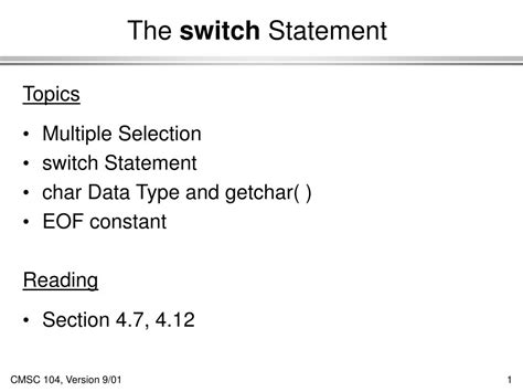 Image result for Switch Statements Explained