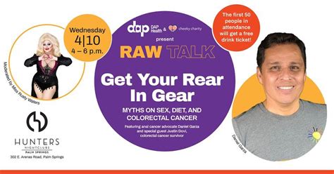 Raw Talk: Get Your Rear In Gear, Hunters, Palm Springs, 10 April 2024 ...