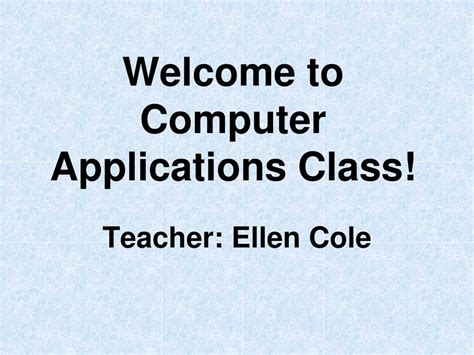 Image result for Computer Applications Class