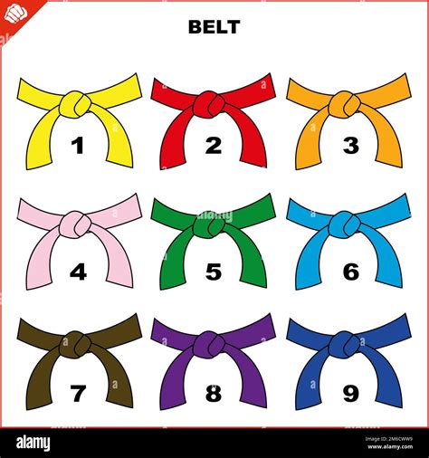 Colored belts for martial arts kimono set, dogi karate,bjj, judo ...