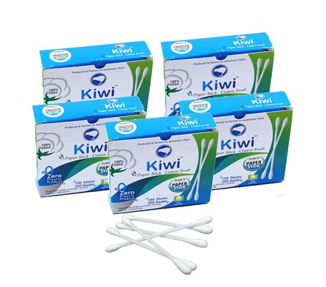 Buy Kiwi Buds Ear Cleaning Buds Wooden Cotton Swabs Eco Friendly Ear ...