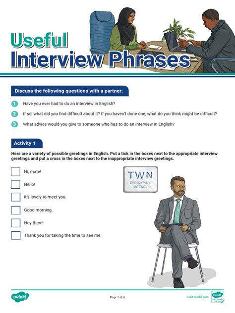 English Interview Worksheet 的图像结果