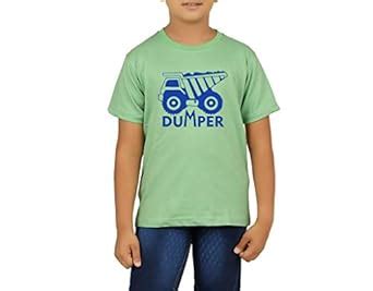 Buy Clifton Boy's Printed T-Shirt Half Sleeve R-Neck-Z-Green -Dumper ...