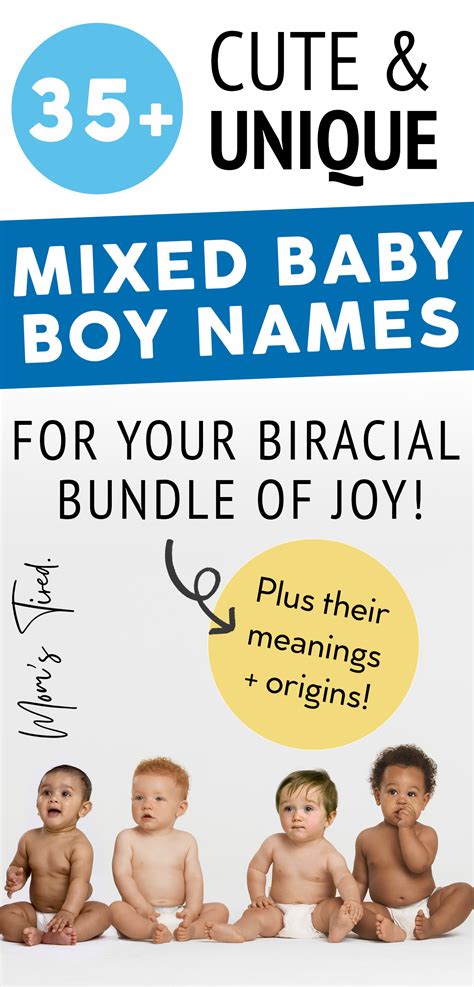 Unique Mixed Baby Boy Names and their Meanings – Mom's Tired