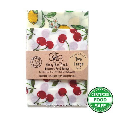 Beeswax Wraps - Sandwich & Big Bowl 2 Pack - Italian Kitchen - Peace ...