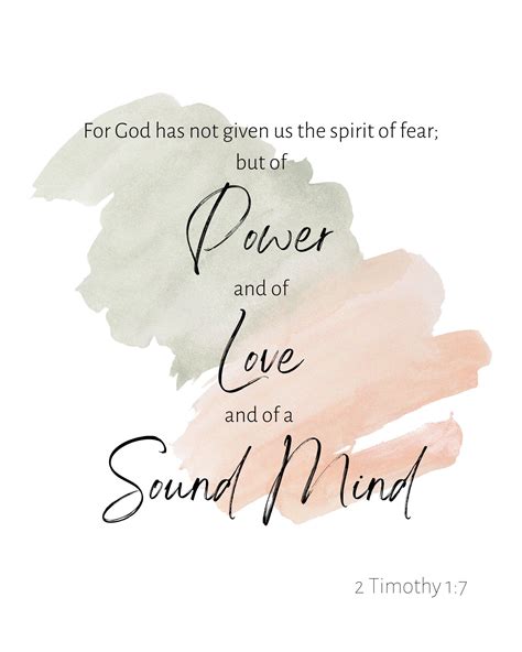 2 Timothy 1:7 KJV Verse Instant Download SVG Printable Wall Art - Etsy ...