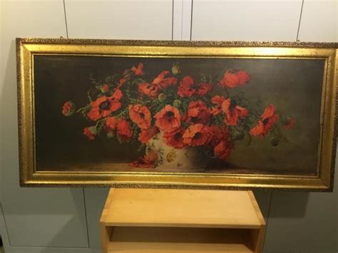 M. Streckenbach, Mohn in Porzellanvase | sammlerboerse.net