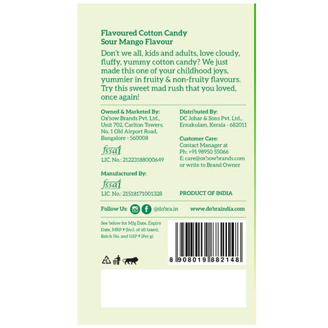 Buy 90s Kids Cotton Candy Online| Mango Falvour | Dobra India