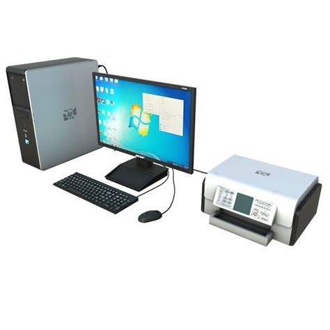 Image result for Desktop Computer 3D Model