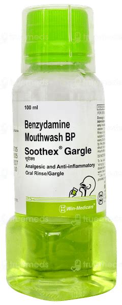 Soothex Gargle 100ml - Uses, Side Effects, Dosage, Price | Truemeds