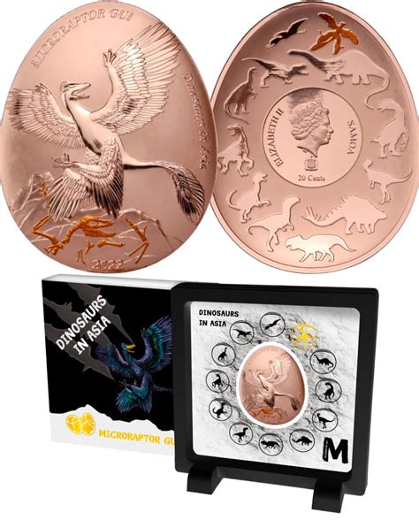 2022 Samoa - Dinosaurs in Asia Series - MICRORAPTOR GUI Proof Coin Pac ...