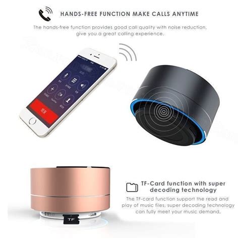 Free Music ® A10 Minimalist Style High Fidelity Bluetooth Speaker with ...