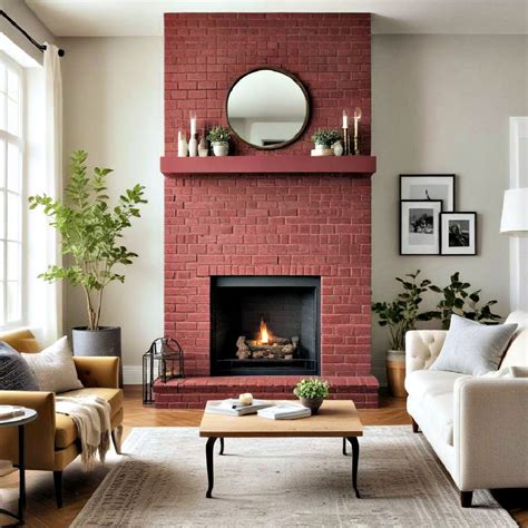 Ideas To Paint A Brick Fireplace