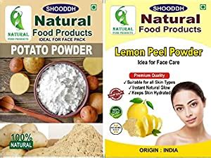 SHOODDH 100% Natural Potato Powder & Lemon Peel Powder Face Pack For ...