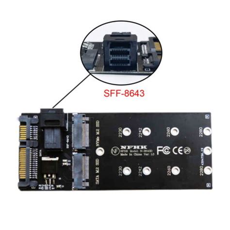 NGFF M-Key NVME PCIe SSD SATA Adapter to HD Mini SAS | Ubuy India