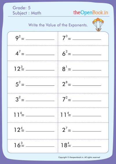 theopenbook.in | Online worksheets for kids | CBSE