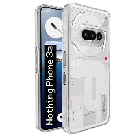 FabeKee Transparent Back Cover Case for Nothing Phone 3a 5G | Raised ...