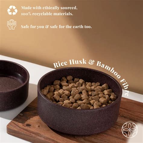 Rice Husk Dog Bowls Round - Deep Purple – Irida Naturals
