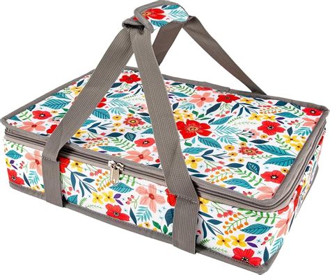 FANHAN Insulated Casserole Carrier, Hot/Cold Food Travel Bag, Pie ...