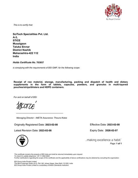 Wellbeing Nutrition Certificates