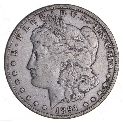 Carson City - 1891 -CC Morgan Silver Dollar - RARE Historic Coin ...