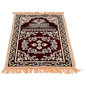 Buy Turkish Rug, Muslim Prayer Rug Easy to Fold for Pilgrimage ...