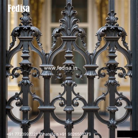 Window Grill Design For Elegant Exterior Half Round Door Grill Design ...