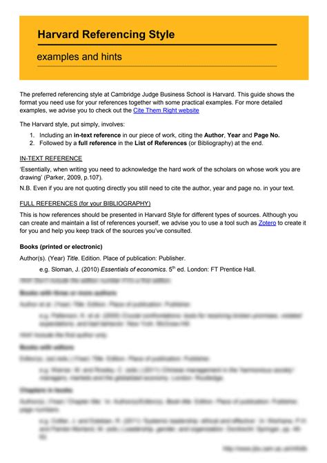 Harvard Style Referencing Example 的图像结果