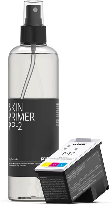 Prinker M Temporary Tattoo Color Ink Refill Set with Premium Cosmetic ...