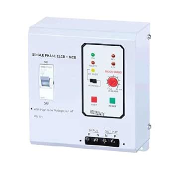 ELCB and 32 A MCB with high low voltage protection overload protection ...
