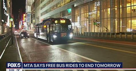 MTA: Free bus rides come to an end Monday | FOX 5 New York