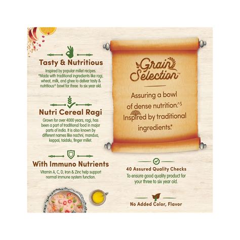 Nestle Ceregrow Grain Selection Ragi Mixed Fruit &Ghee 300g