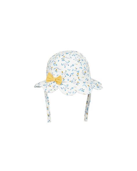 Buy Girls Hat Bow Detail - White Online at Best Price | Mothercare India