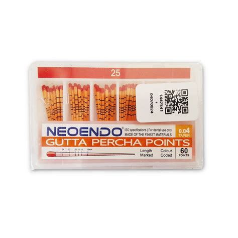 Neoendo Gutta Percha Points 4% / Dental Endodontic Points – Dental Prod