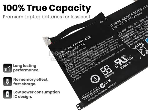 Fujitsu FPCBP345Z long life replacement battery | Canada Laptop Battery