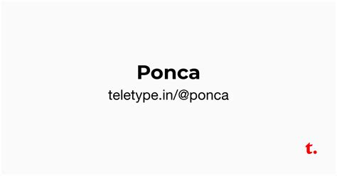 Ponca — Teletype